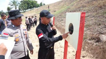 Latihan Bersama Polres Aceh Tenggara dan Perbakin, Tingkatkan Profesionalisme dan Kemahiran Menembak Personel