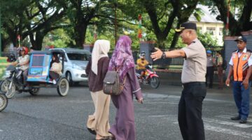 Kapolres Aceh Tenggara diwakili Wakapolres, Terjun Langsung Laksanakan Strong Point Bersama Personel